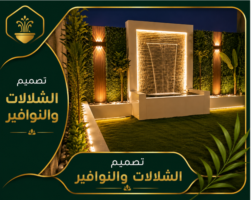 تصميم الشلالات والنوافير